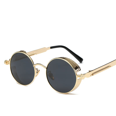 Steampunk Retro Round Sunglasses