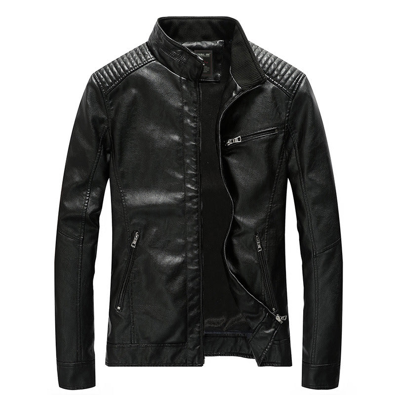 Veste de moto coupe slim pour hommes