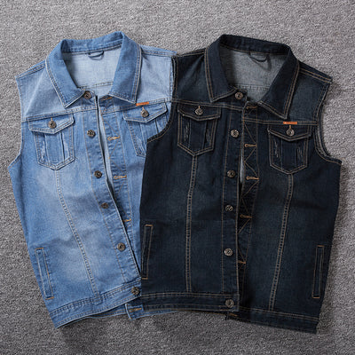 Gilet en jean grande taille pour hommes 经常缺货 下架