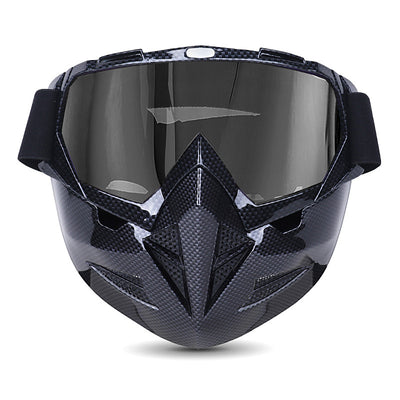 Motorcycle Goggles with Cool Detachable Face Shield