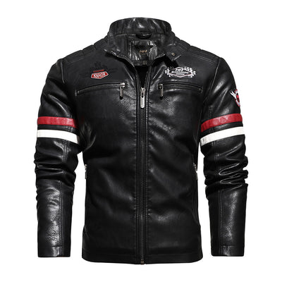 Veste en cuir de vitesse veste d'insigne de moto