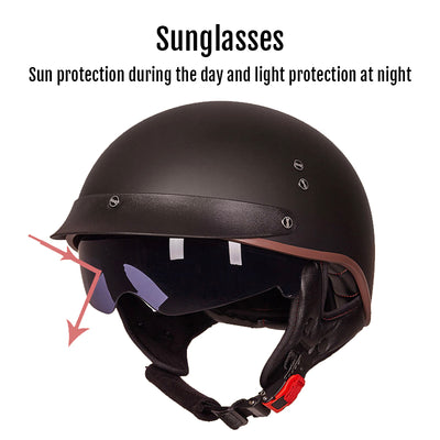 Highway Death Half Face Motorcycle Helmet