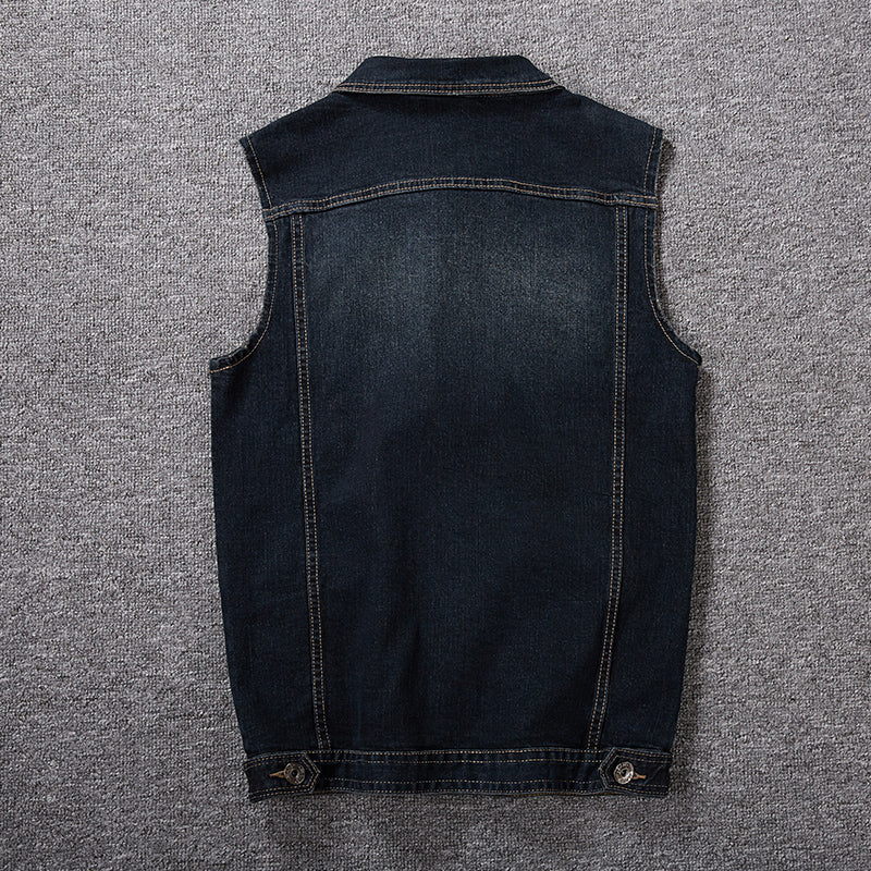 Gilet en jean grande taille pour hommes 经常缺货 下架