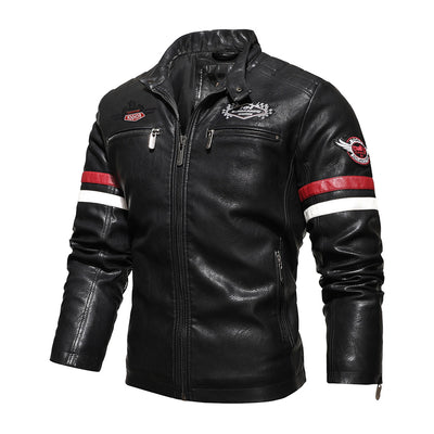 Veste en cuir de vitesse veste d'insigne de moto