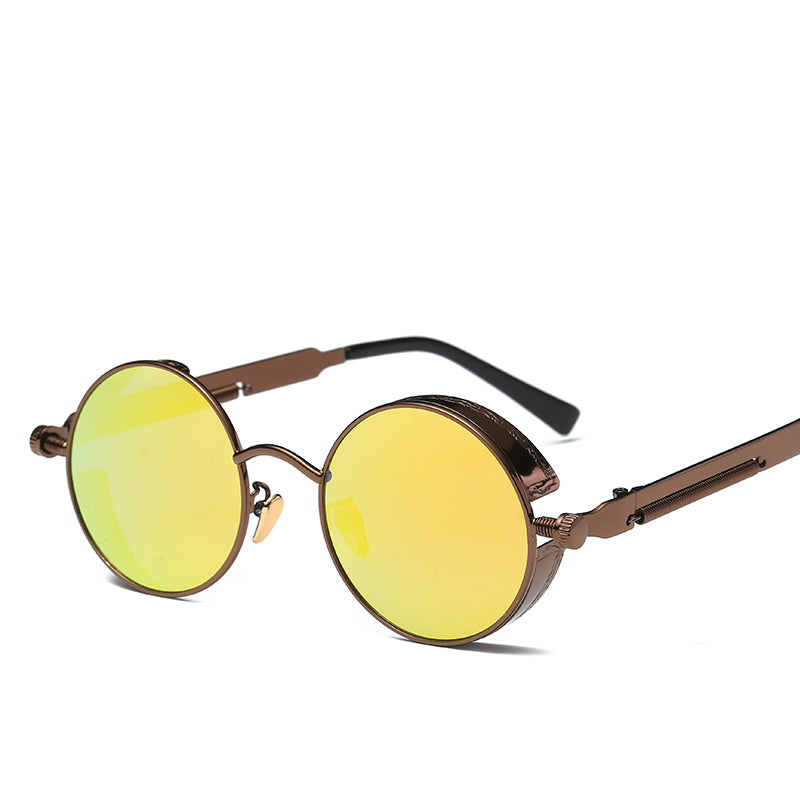 Steampunk Retro Round Sunglasses