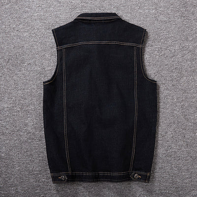 Gilet en jean grande taille pour hommes 经常缺货 下架
