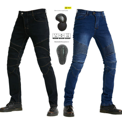 Jean N97 pour moto avec genouillères