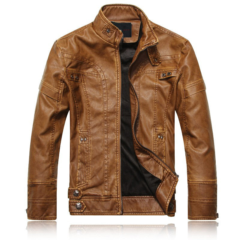 Biker Forward Leather Chopper Jacket