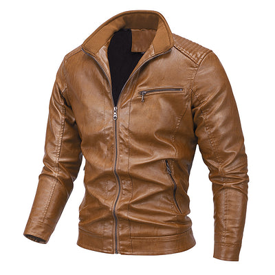 Veste de moto coupe slim pour hommes