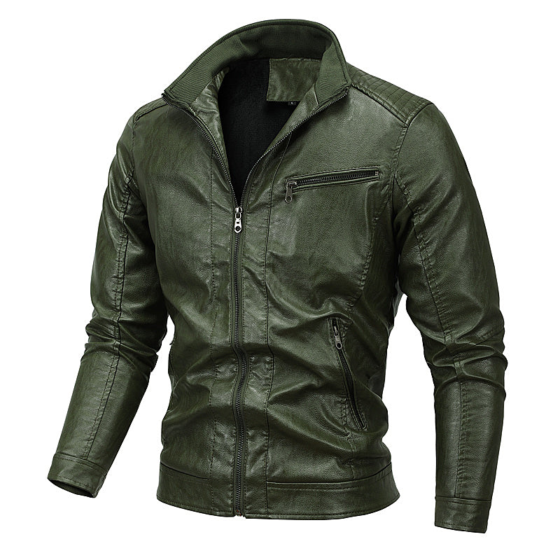 Veste de moto coupe slim pour hommes