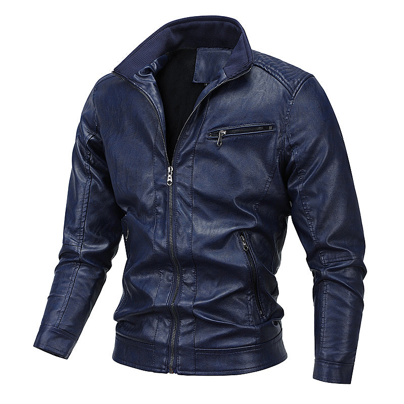 Veste de moto coupe slim pour hommes