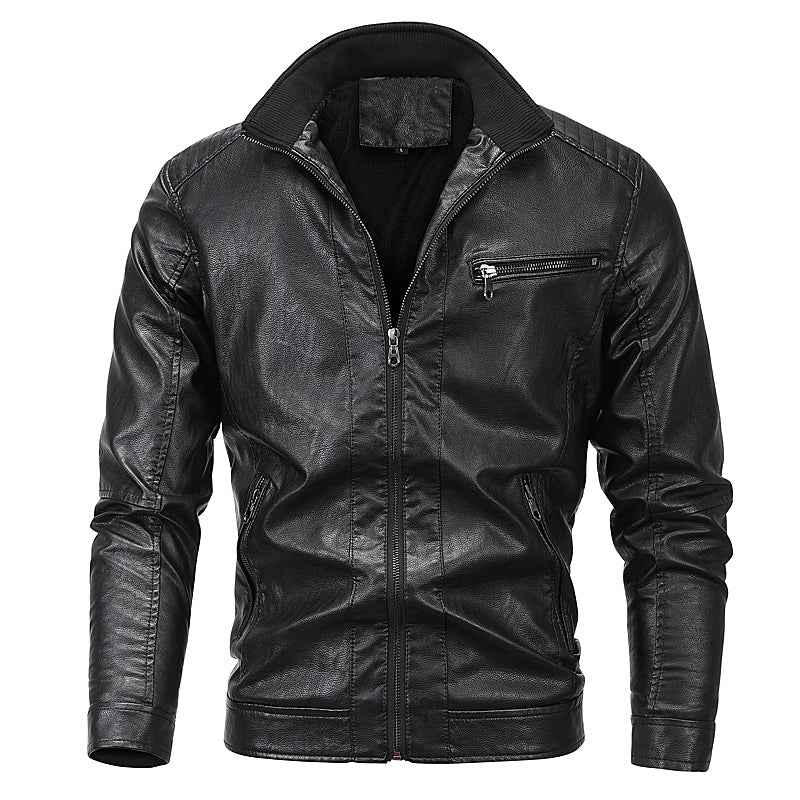 Veste de moto coupe slim pour hommes