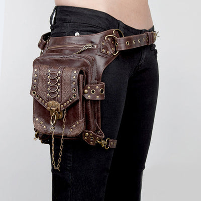 Étui à moteur Steampunk et sac banane