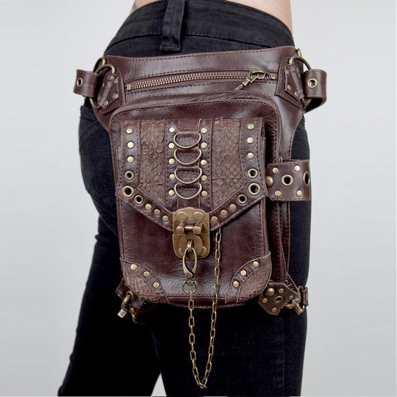 Étui à moteur Steampunk et sac banane