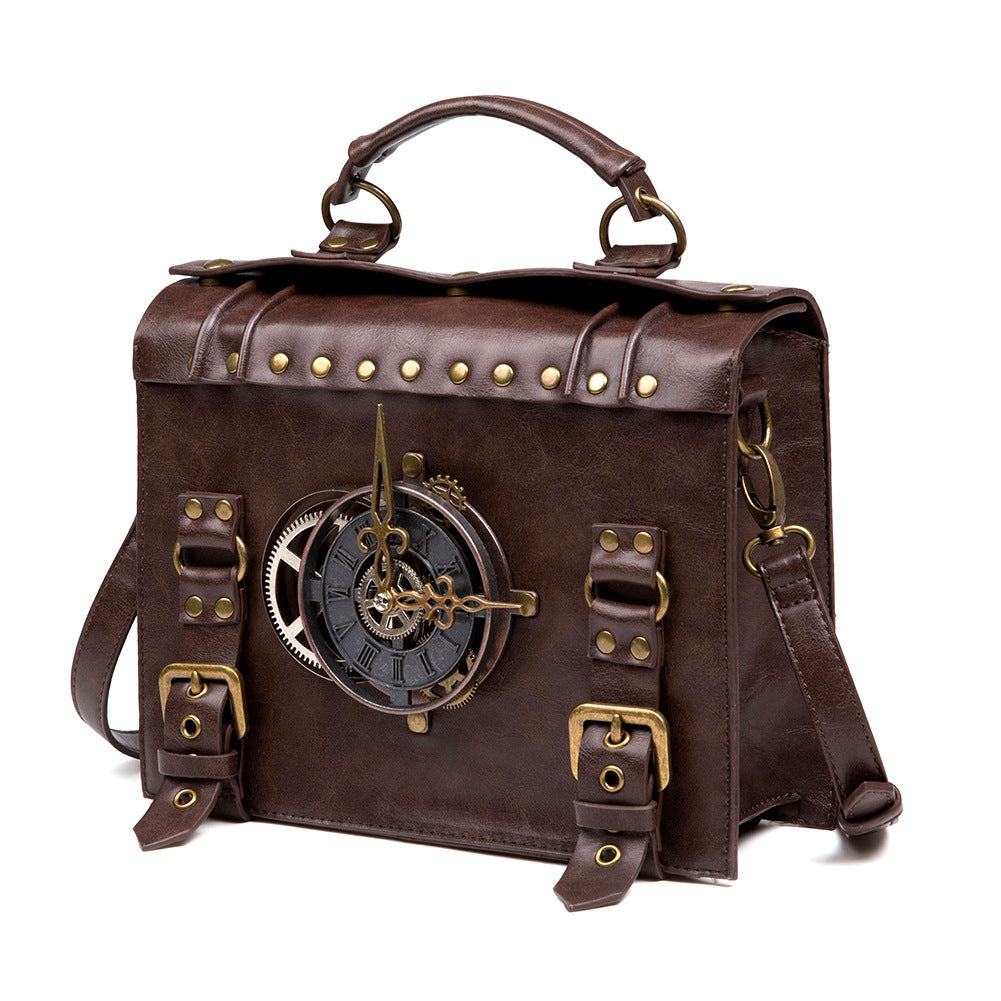 Vintage Time Traveler Shouldler Bag