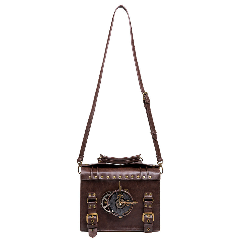 Vintage Time Traveler Shouldler Bag