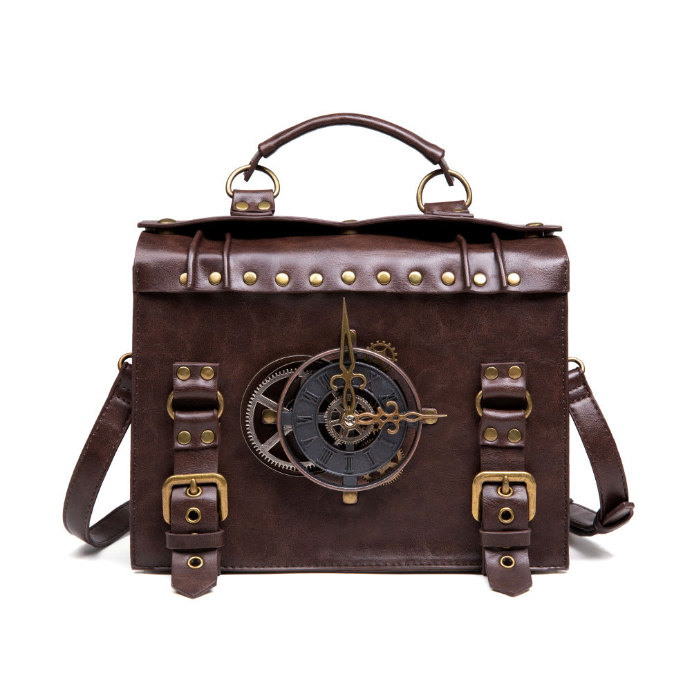 Vintage Time Traveler Shouldler Bag