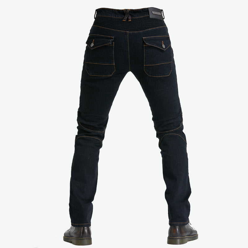 Motorcycle Riding PK718 Jeans With Protection Gear -Black