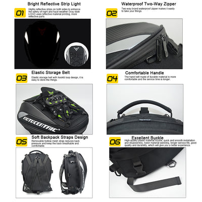 Waterproof Motorcycle Backseat Bag