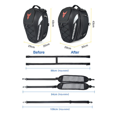 Sac de siège arrière de moto étanche