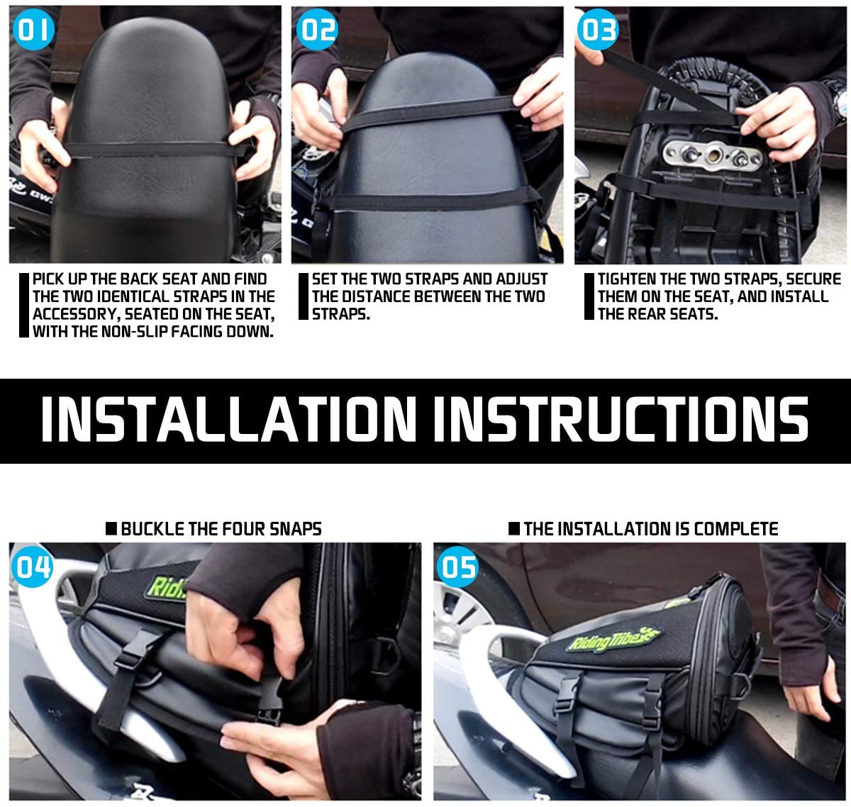 Motorcycle Backseat Tail Bag