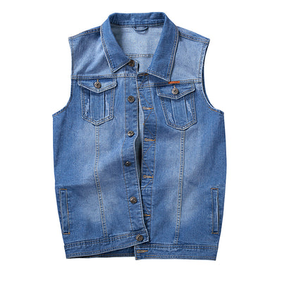 Gilet en jean grande taille pour hommes 经常缺货 下架