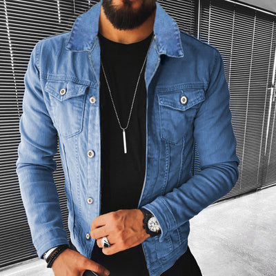 Veste en jean classique pour hommes