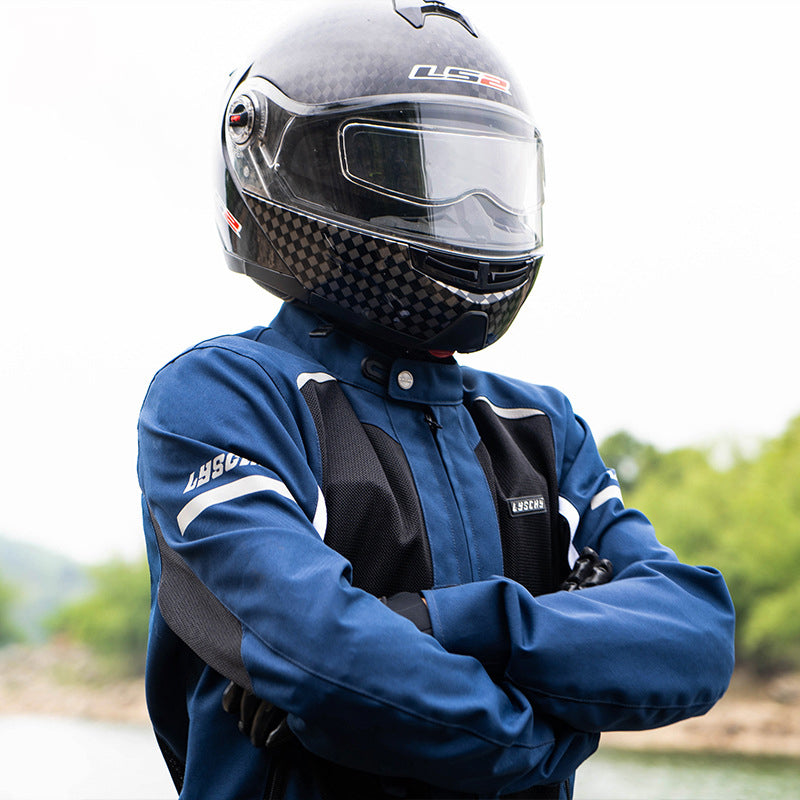 Veste de protection en maille pour moto pour hommes