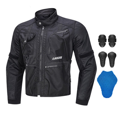 Veste blindée de moto en maille d'été