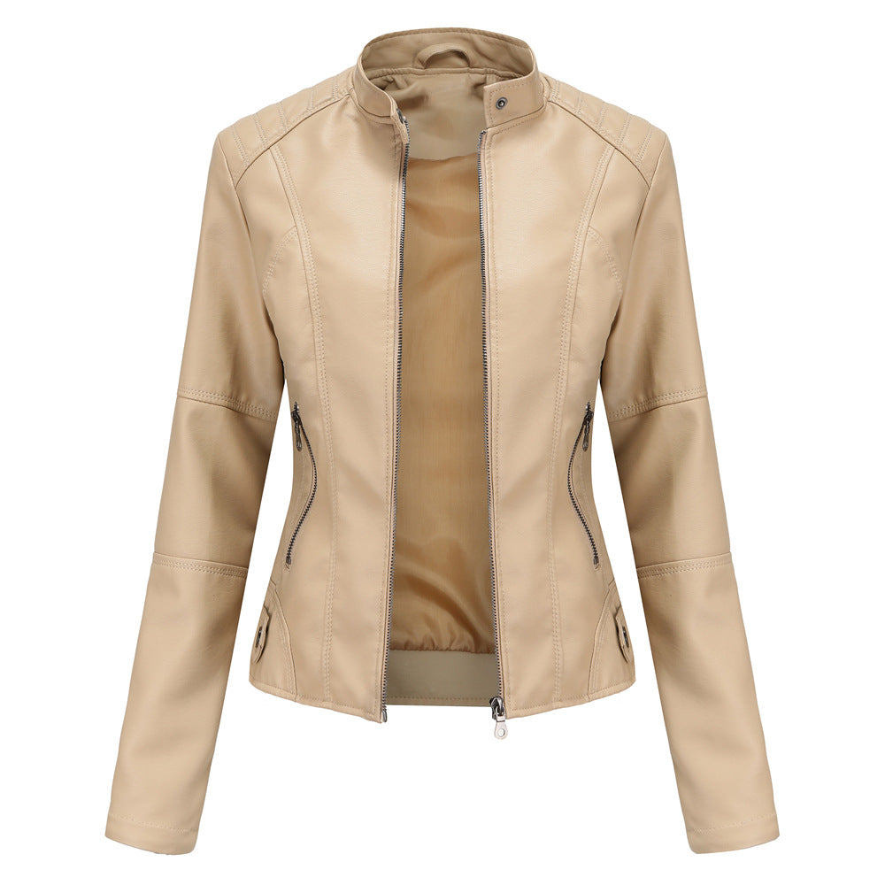 Women's Biker Leather Jacket