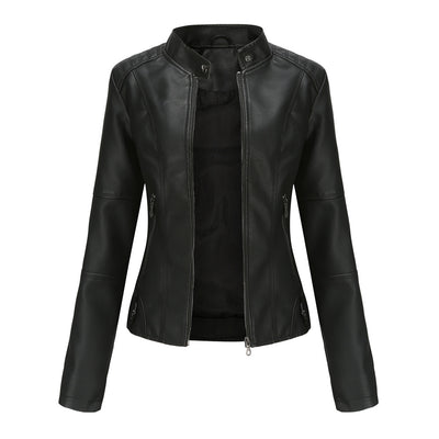 Veste en cuir de motard pour femmes