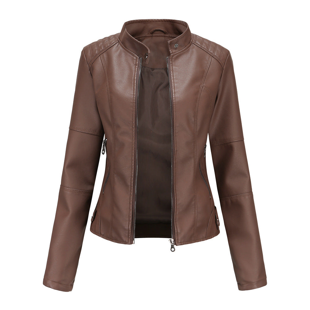 Women's Biker Leather Jacket