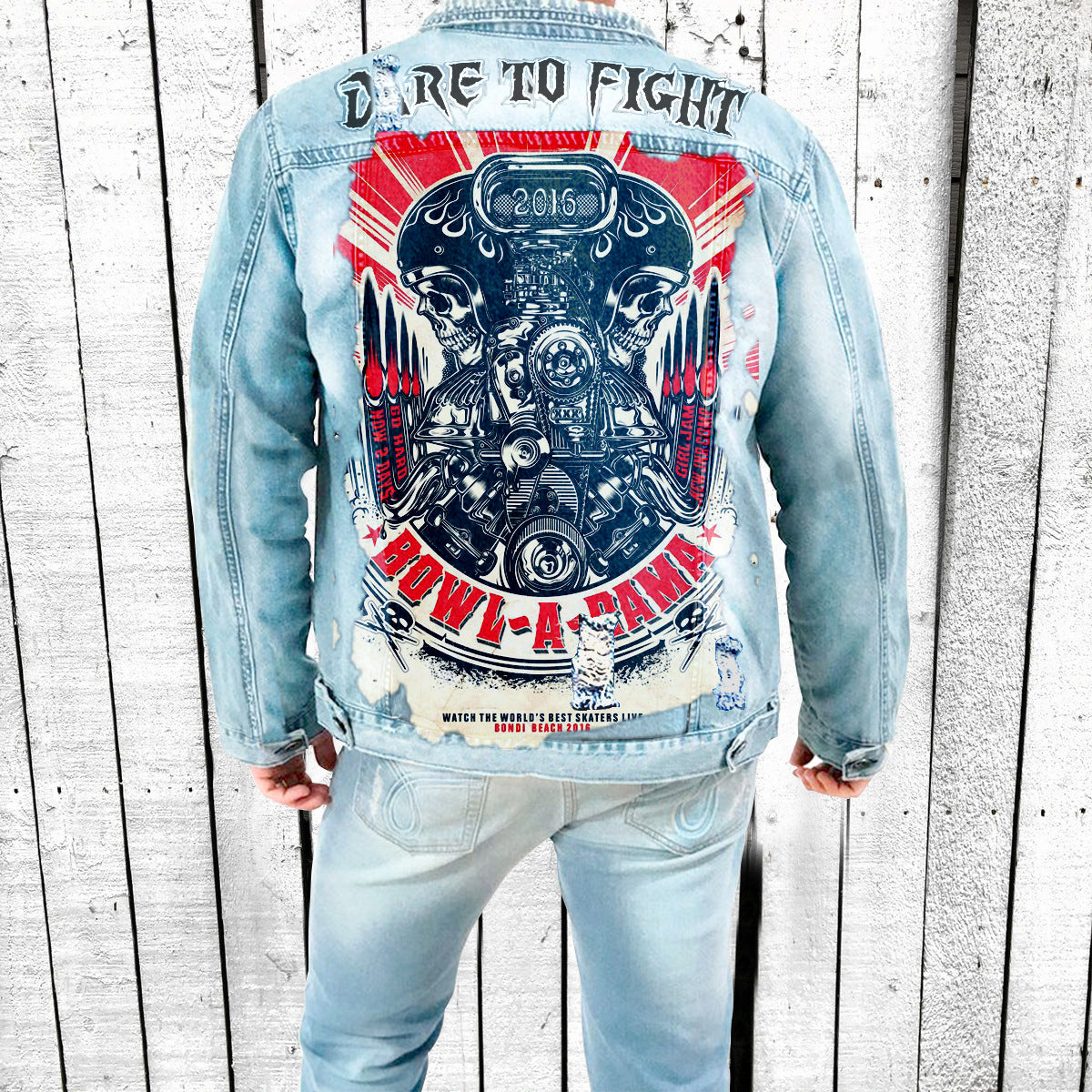 Men's Classic Pattern Denim Jacket