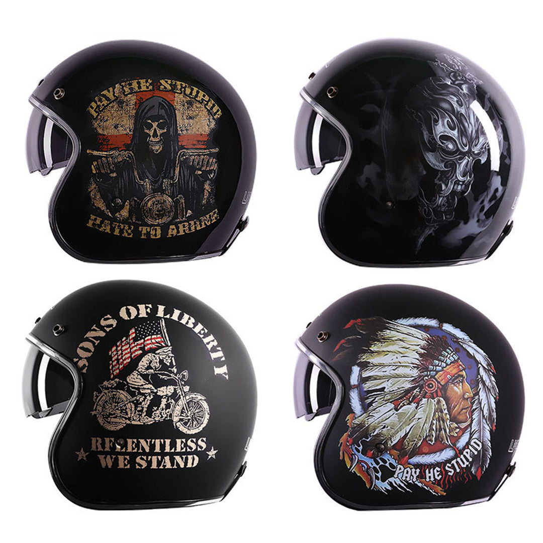 Retro 3/4 Open Face Helmet