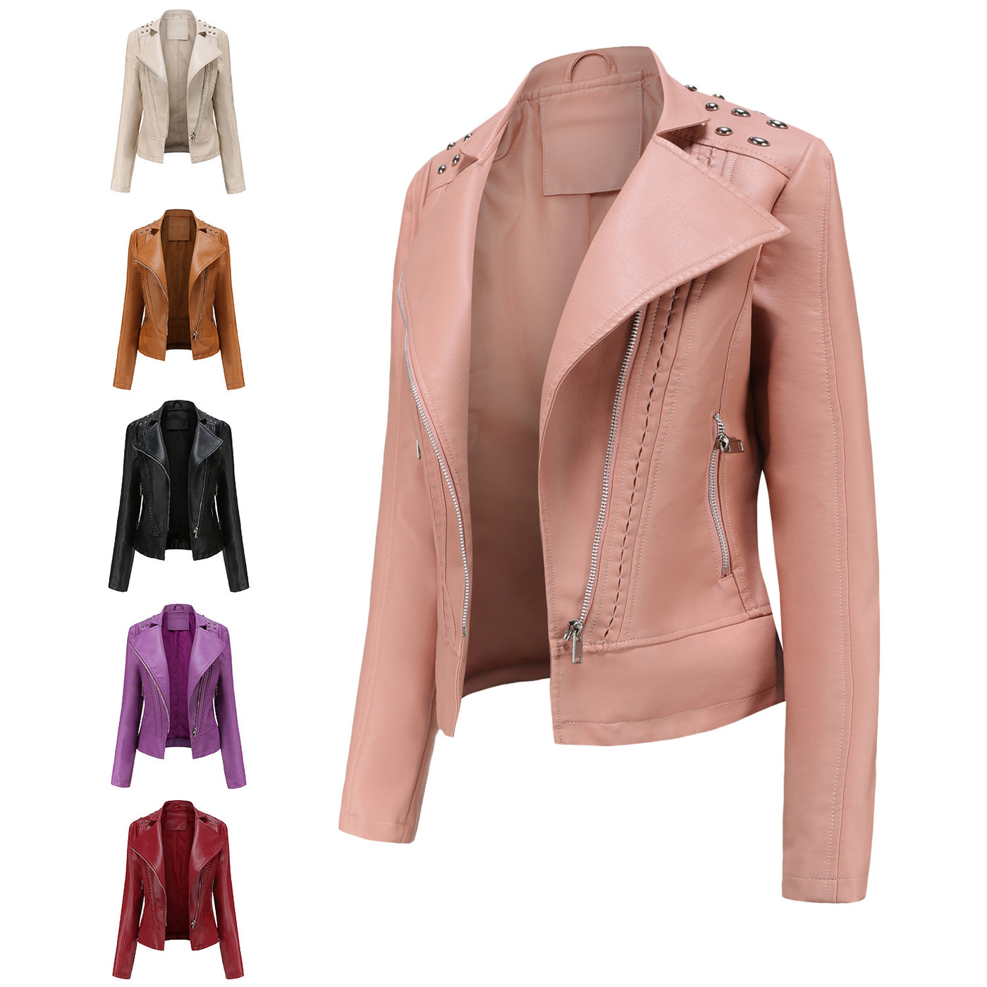 Women's Rivet Biker Jacket