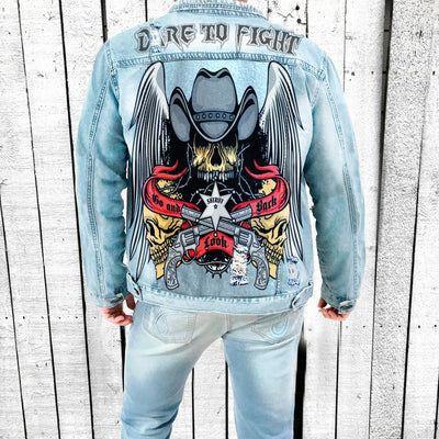 Men's Classic Pattern Denim Jacket