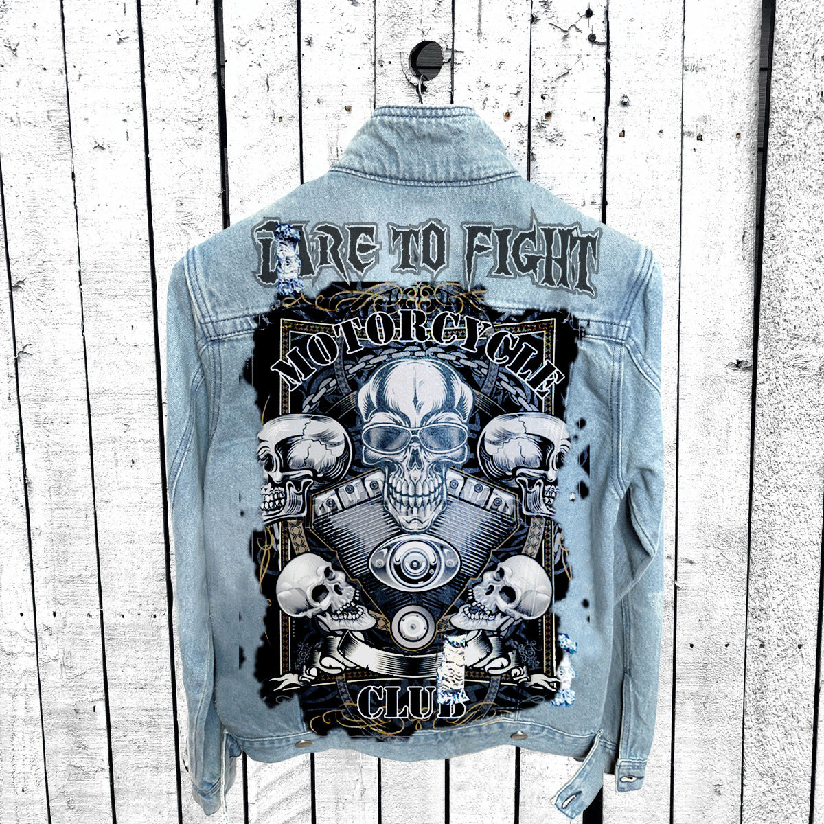 Men's Classic Pattern Denim Jacket