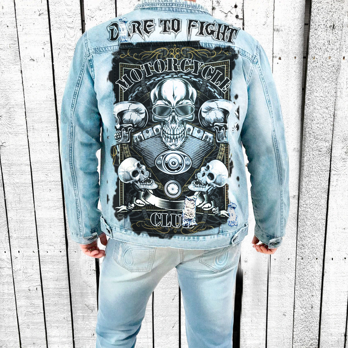 Men's Classic Pattern Denim Jacket