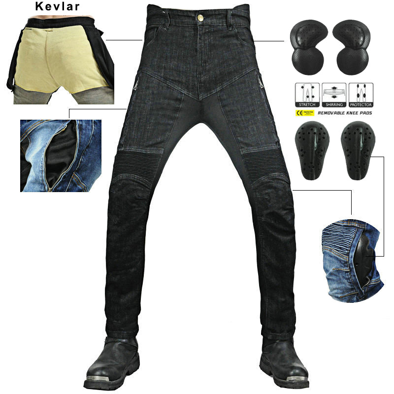 K-1 High Waist Kevlar Summer Jeans With Protection Gear