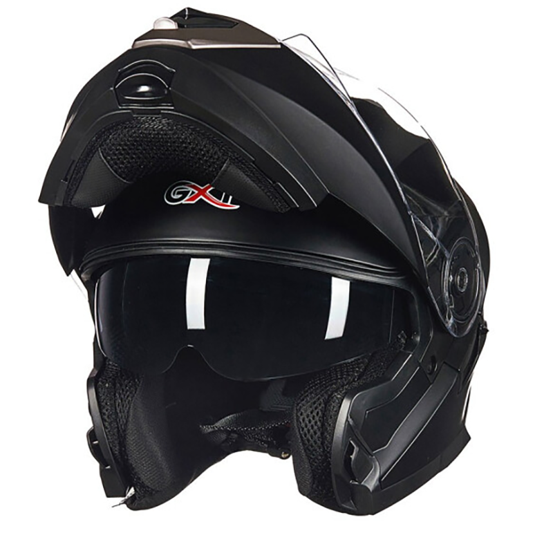 Casque modulaire casque de moto de course rabattable