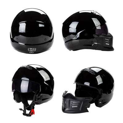 Combat Racing Helmet 3/4 Open Face Motorcycle Helmet