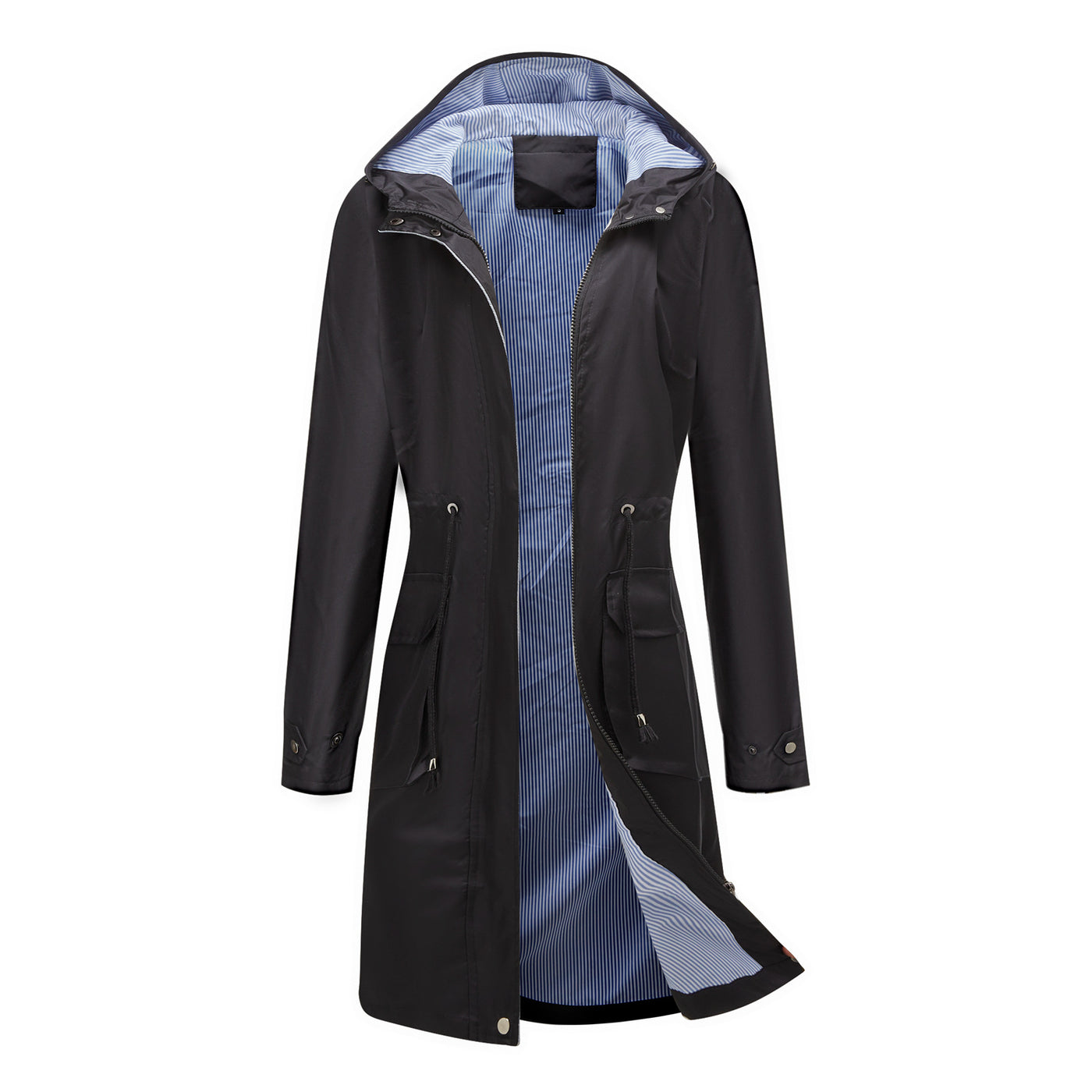 Women's Outdoor Raincoats Hooded Trench Coats