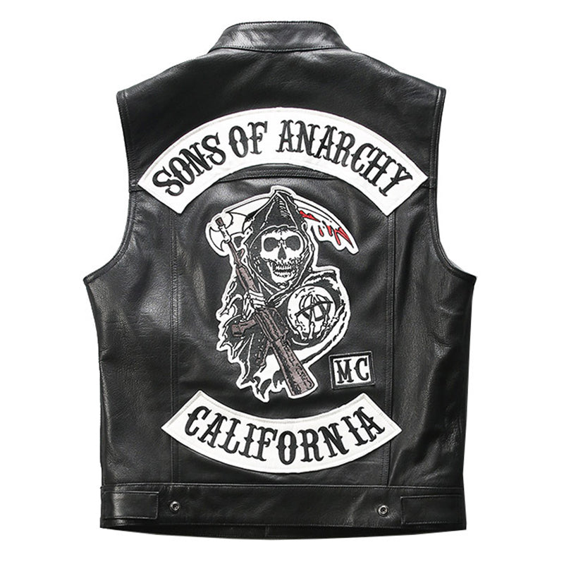 SOA Biker Embroidered Vest