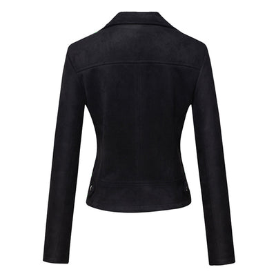 Women's Suede Moto Jacket