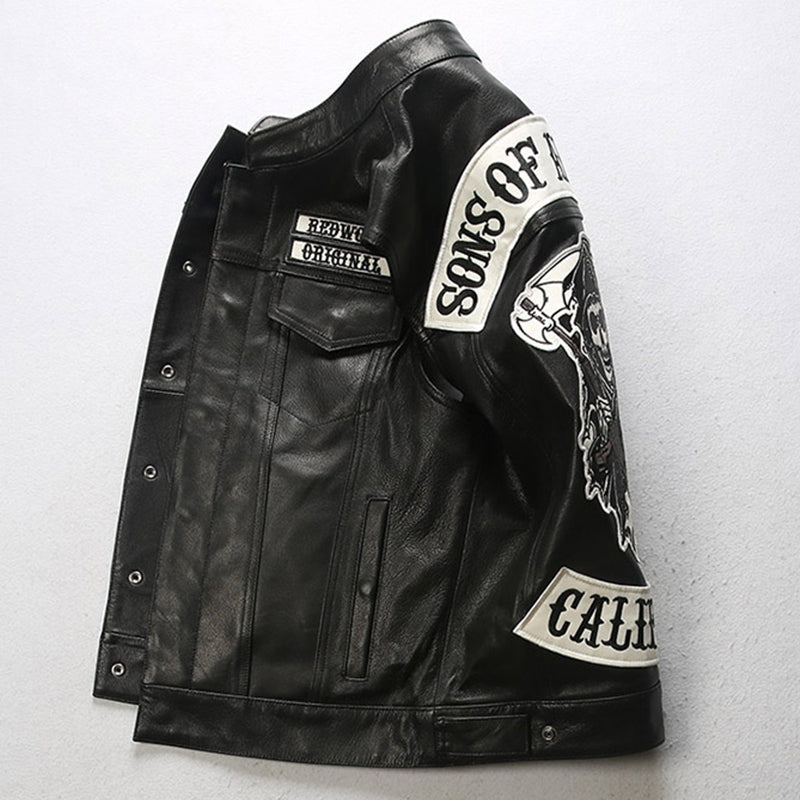 SOA Biker Embroidered Vest