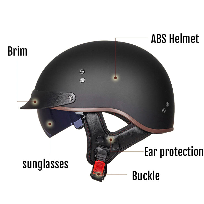 Highway Death Half Face Motorcycle Helmet