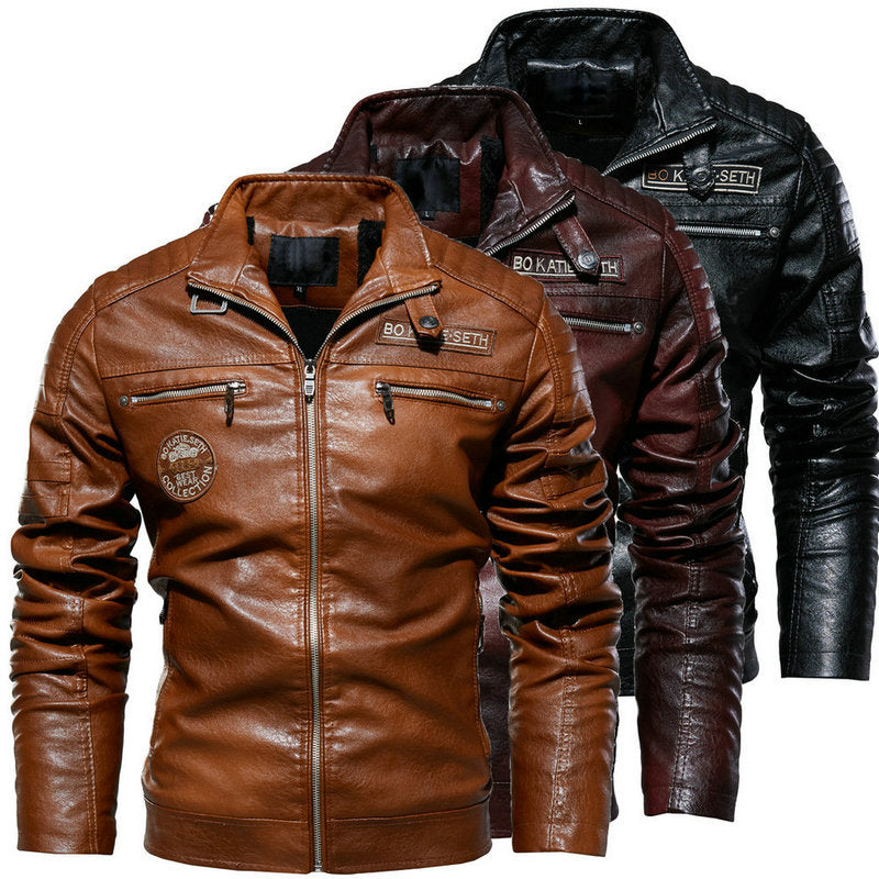 Veste en cuir Biker Forward pour hommes