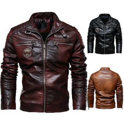 Biker Forward Men's Leather Jacket