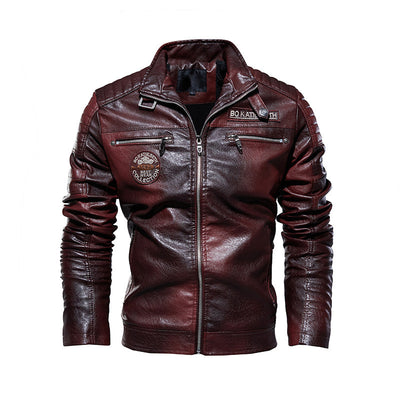 Veste en cuir Biker Forward pour hommes