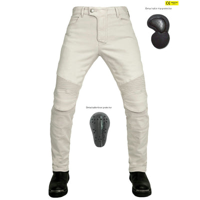 Pantalon d'équitation blanc antique pour hommes